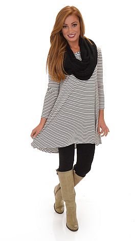 Line by Line Tunic, Ivory