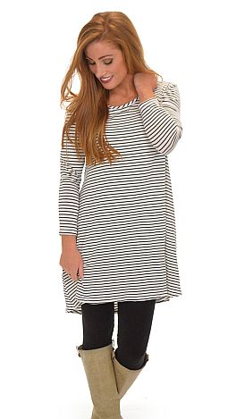 Line by Line Tunic, Ivory