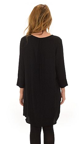 Simple Bib Dress, Black