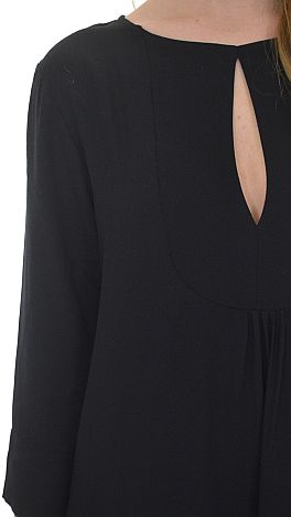 Simple Bib Dress, Black