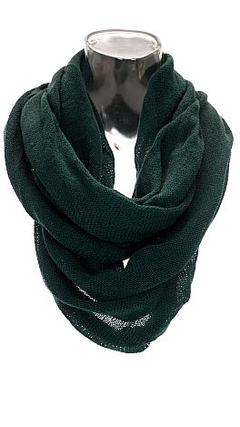 Solid Hunter Green Scarf