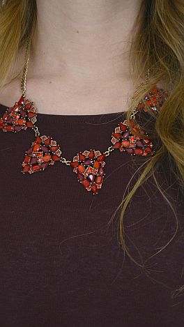 Holidays and Happenings Necklace, Red