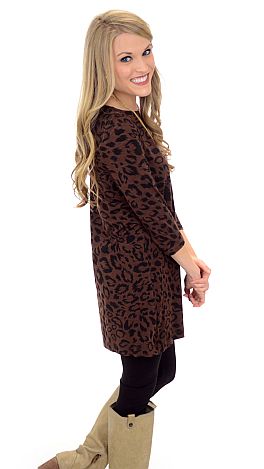 Best Basic Tunic, Brown Leopard