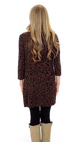 Best Basic Tunic, Brown Leopard