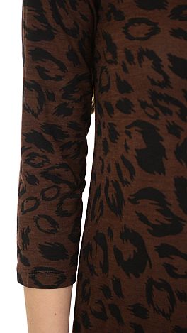 Best Basic Tunic, Brown Leopard