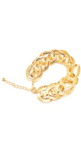 Scaled Gold Link Bracelet
