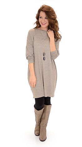 Ultimate Comfort Tunic, Taupe
