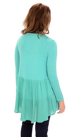 Flouncy Tunic, Mint