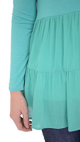 Flouncy Tunic, Mint