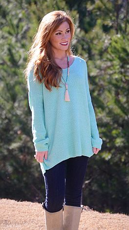 In the Reef Sweater, Mint