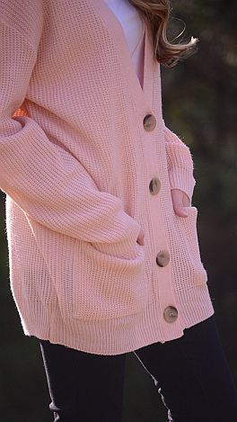 Grandpa Sweater, Pink