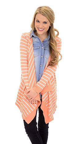 End of the Line Cardi, Peach