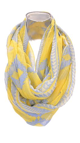 Point to You Loop Scarf, Yellow