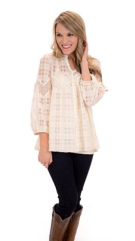 Susie Q Top, Ivory