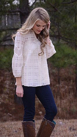 Susie Q Top, Ivory