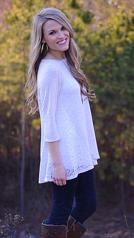 Side by Side Top, Grey - Tops - The Blue Door Boutique