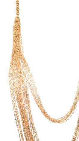 Metallica Necklace, Gold