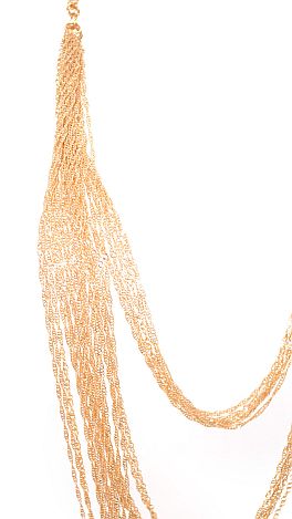 Metallica Necklace, Gold