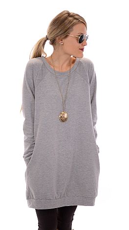 Be Comfy Sweatshirt, Heather Grey