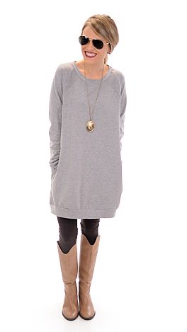 Be Comfy Sweatshirt, Heather Grey