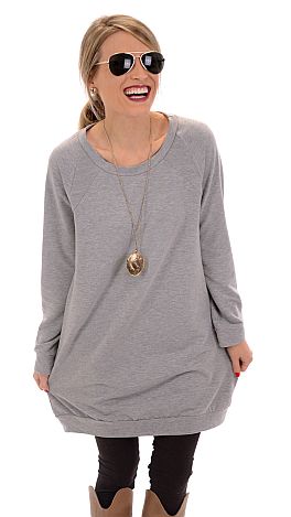 Be Comfy Sweatshirt, Heather Grey