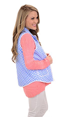 Polka Dot Puffer, Blue