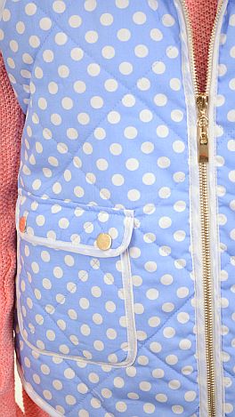 Polka Dot Puffer, Blue