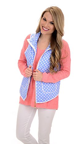 Polka Dot Puffer, Blue
