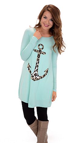 Leopard Anchor Tunic