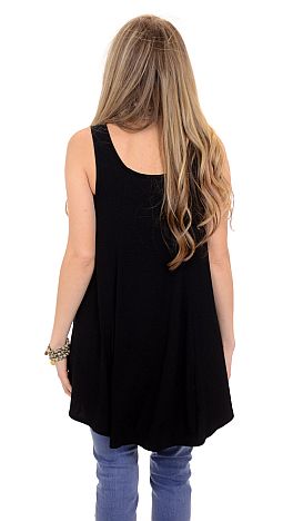 Plain Ride Top, Black