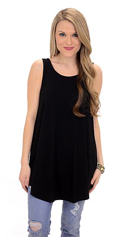 Plain Ride Top, Black