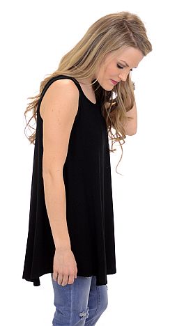 Plain Ride Top, Black