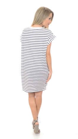 Stripped and Striped Tunic Tee