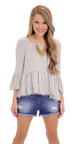 Knit Peplum Top