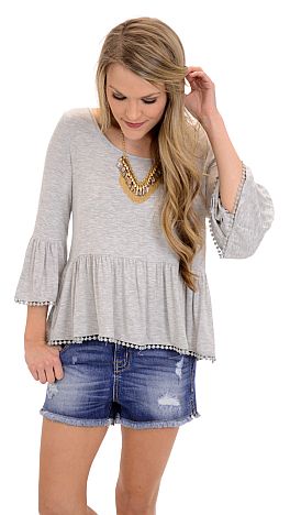 Knit Peplum Top