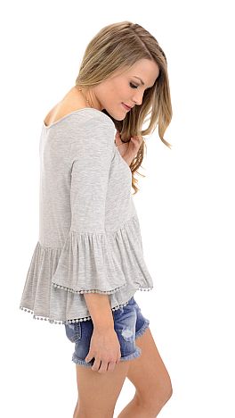 Knit Peplum Top