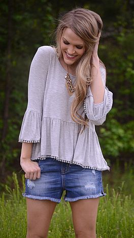 Knit Peplum Top