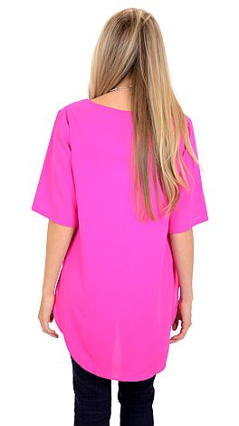 Day to Night Top, Hot Pink