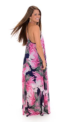 Floral T-Back Maxi