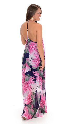 Floral T-Back Maxi