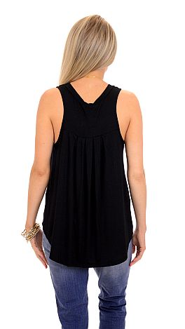 Afternoon Tee Tank, Black