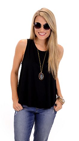 Afternoon Tee Tank, Black