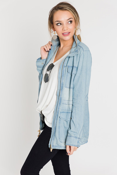 Chambray Utility Jacket