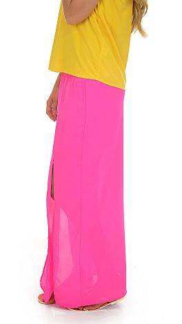 Aria Maxi Skirt, Pink