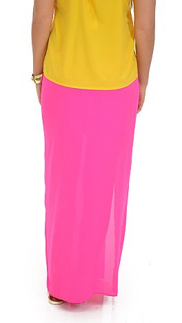 Aria Maxi Skirt, Pink