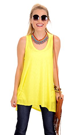 Lightweight Tank - Tops - The Blue Door Boutique