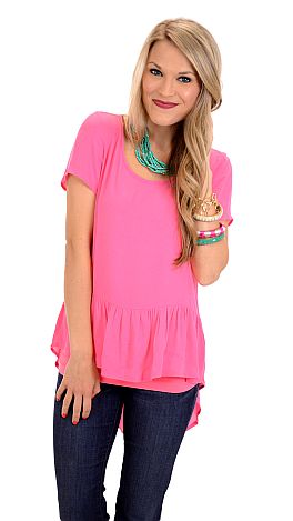 Boho Charm Top, Pink