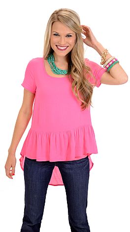 Boho Charm Top, Pink