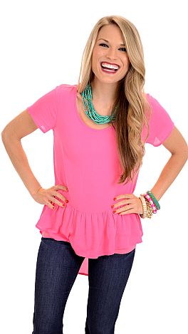 Boho Charm Top, Pink