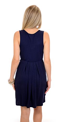 Day by Day Dress, Navy